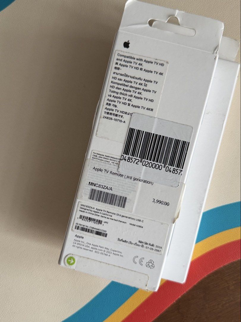 Original Apple TV Remote (3rd generation / USB-C) (Category: Other Mobile & Gadget Accessories) located in Manila. Submitted by razelysonn (Listing ID 1464004620, Image 2). Description: FIXED PRICE NON NEGO 3pcs available :) 1,999 each binondo located .
