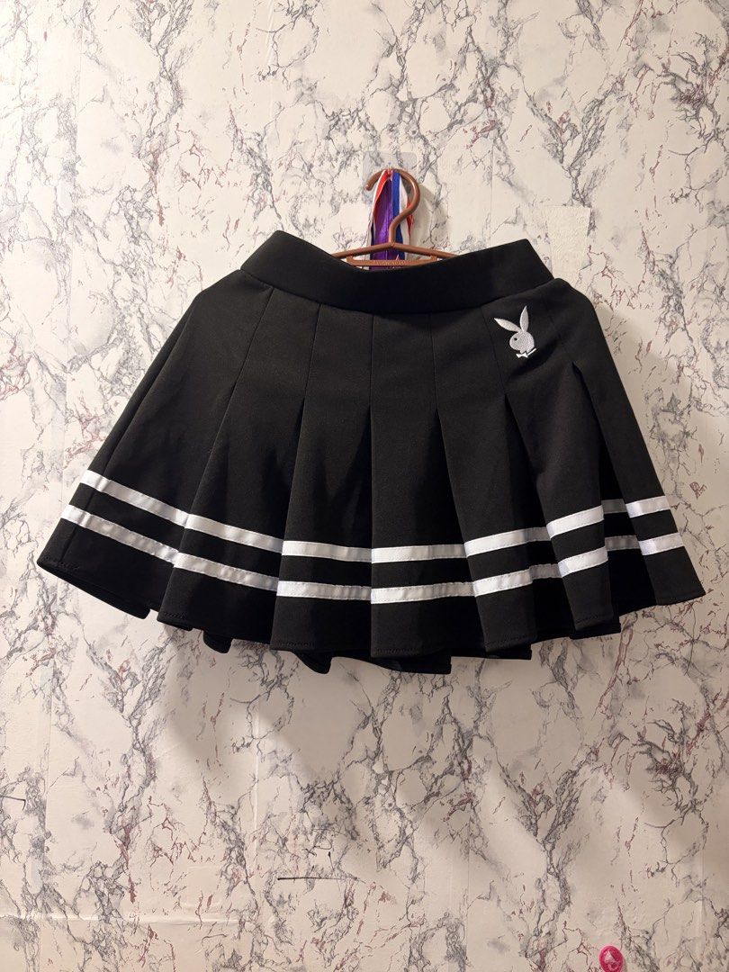 Original Playboy Mini skirt (Category: Skirts) located in Quezon City. Submitted by formeraaavarieties (Listing ID 1463978409, Image 3). Description: Like new Size small Location bago bantay QC .