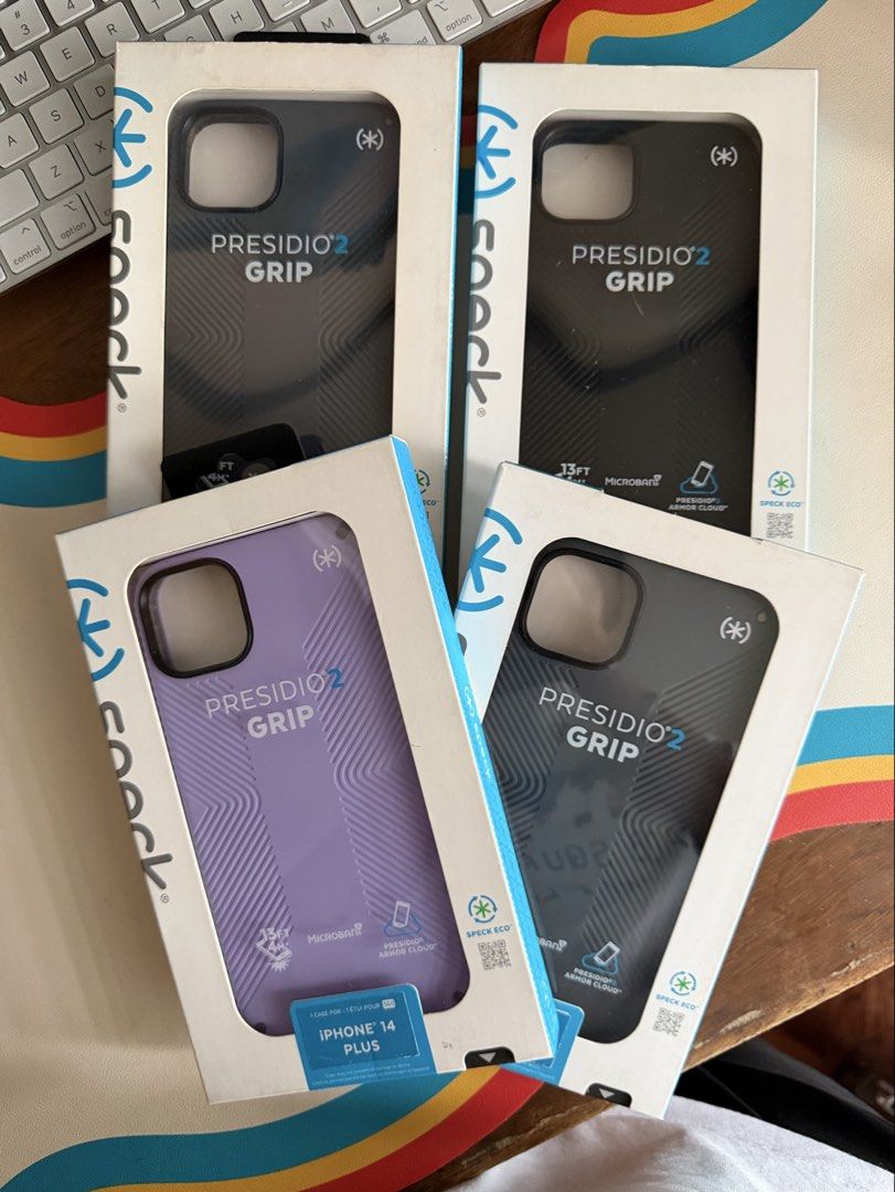 Original Speck Presidio Grip 2 Case for iPhone 14 Plus (Category: Cases & Sleeves) located in Manila. Submitted by razelysonn (Listing ID 1464002630, Image 1). Description: FIXED PRICE 899 EACH - non nego :).