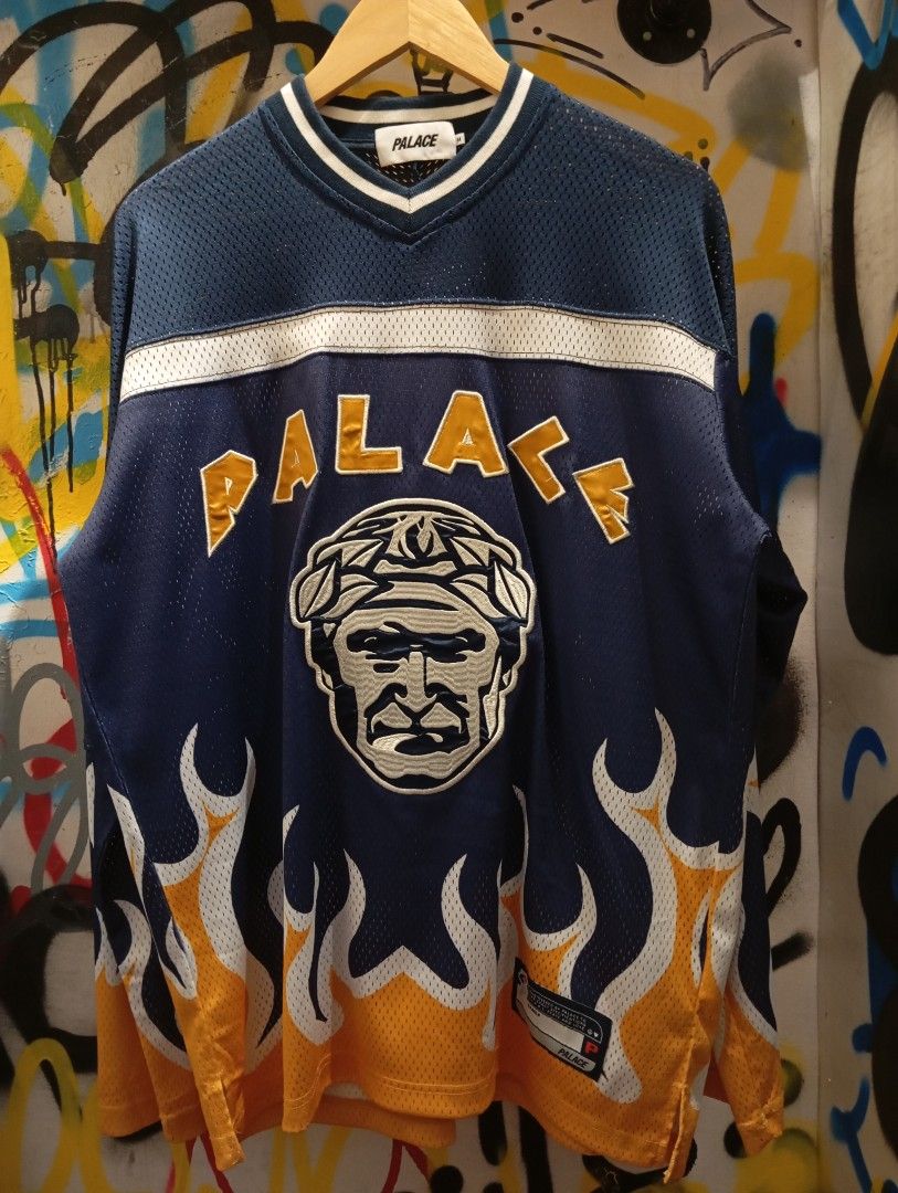 Palace pillars, hockey jersey (Category: Longsleeves) located in Manila. Submitted by anrey.dept19 (Listing ID 1464047396, Image 1). Description: Palace pillars, hockey jersey Size medium Dimensions: 24 inch Width / 29.5 length.