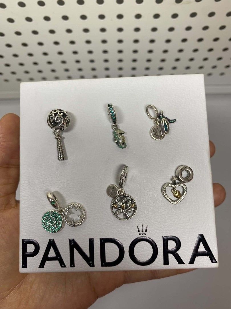 Pandora Charms (Category: Charms) located in Rodriguez. Submitted by lulufindsatbp (Listing ID 1463961558, Image 3). Description: 💕 Selling Authentic Pandora Charms ✨ • All preloved and sourced from Spain — may show signs of use but are still in good condition • 100% original and authentic, marked S925 ALE • Recently cleaned at Pandora Ayala Feliz — PM for proof • Free lifetime cleaning at Pandora branches • No Box, No Receipt ⚠️ No reservation,