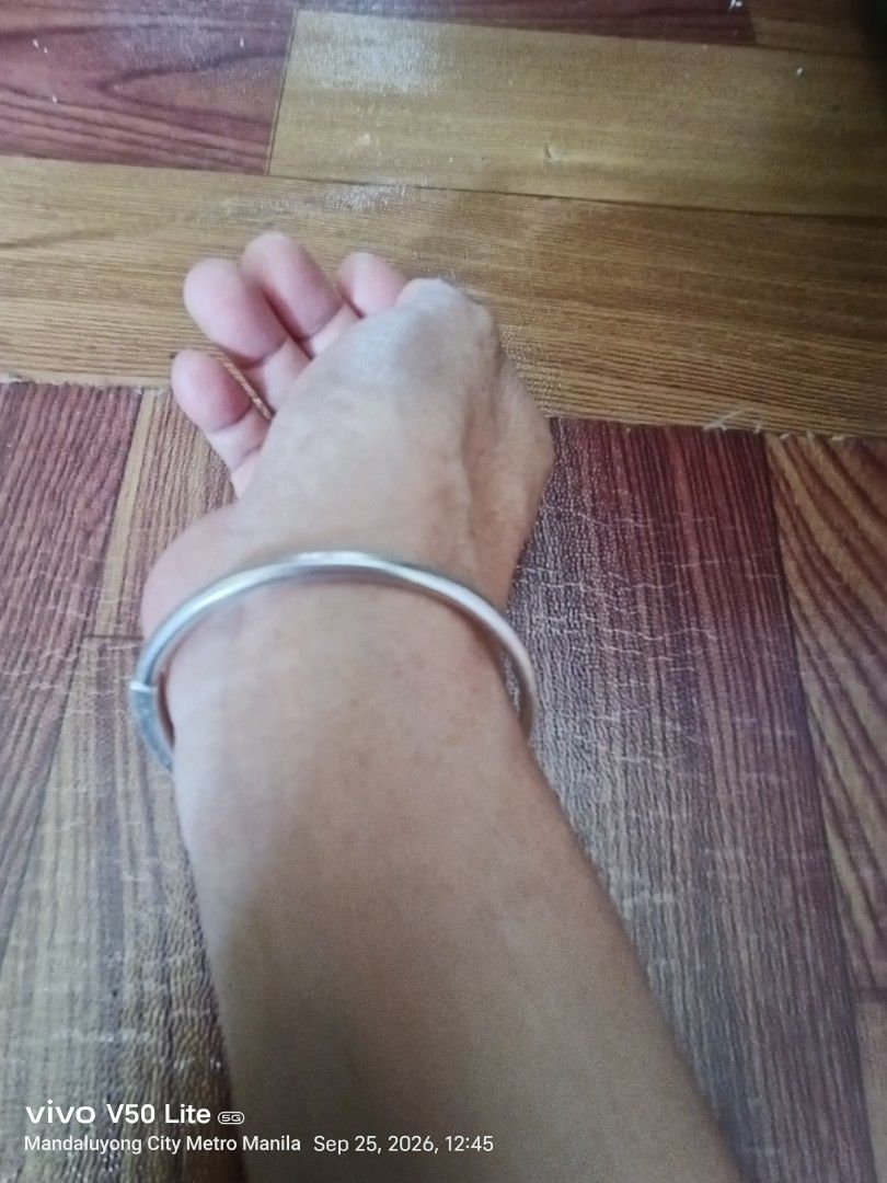 Pandora Sterling Silver Open Bangle Bracelet (Category: Bracelets) located in Manila. Submitted by prettylook48762 (Listing ID 1463969726, Image 3). Description: - Authentic Pandora sterling silver open bangle - Engraved with Pandora logo - Marked 'S925 ALE' on the inside - Simple and classic design - Ideal for everyday wear or stacking with other bracelets - Comfortable fit.