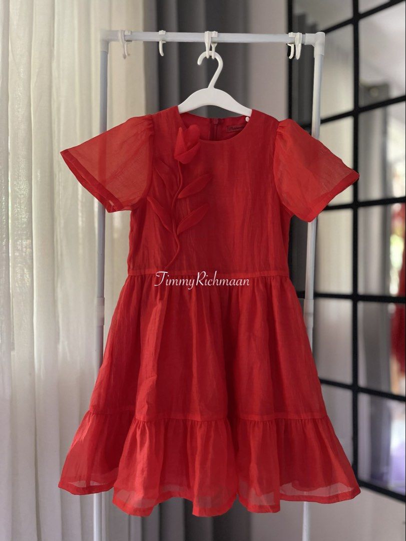 Peppermint Red Dress — 6-10y (Category: Babies & Kids Fashion) located in Sorsogon. Submitted by comfortbeforestyle (Listing ID 1463948393, Image 1). Description: Peppermint Red Dress — ₱890 Super nice! Look at those beautiful details. Dainty and elegant when worn. Like new. Tag size: 10Y, but Peppermint runs small. May fit 6–10Y depending on body build. Worn around 7–8 years old. Bought from SM before. .