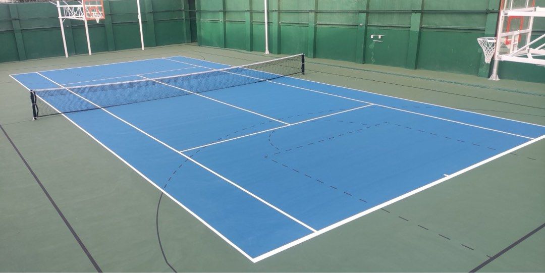 Pickleball court surface coating (Category: Other Sports Equipment and Supplies) located in Pasig City. Submitted by linksportsinc (Listing ID 1456369177, Image 3). Description: International standard ITF and PIckleball approved acrylic coating .