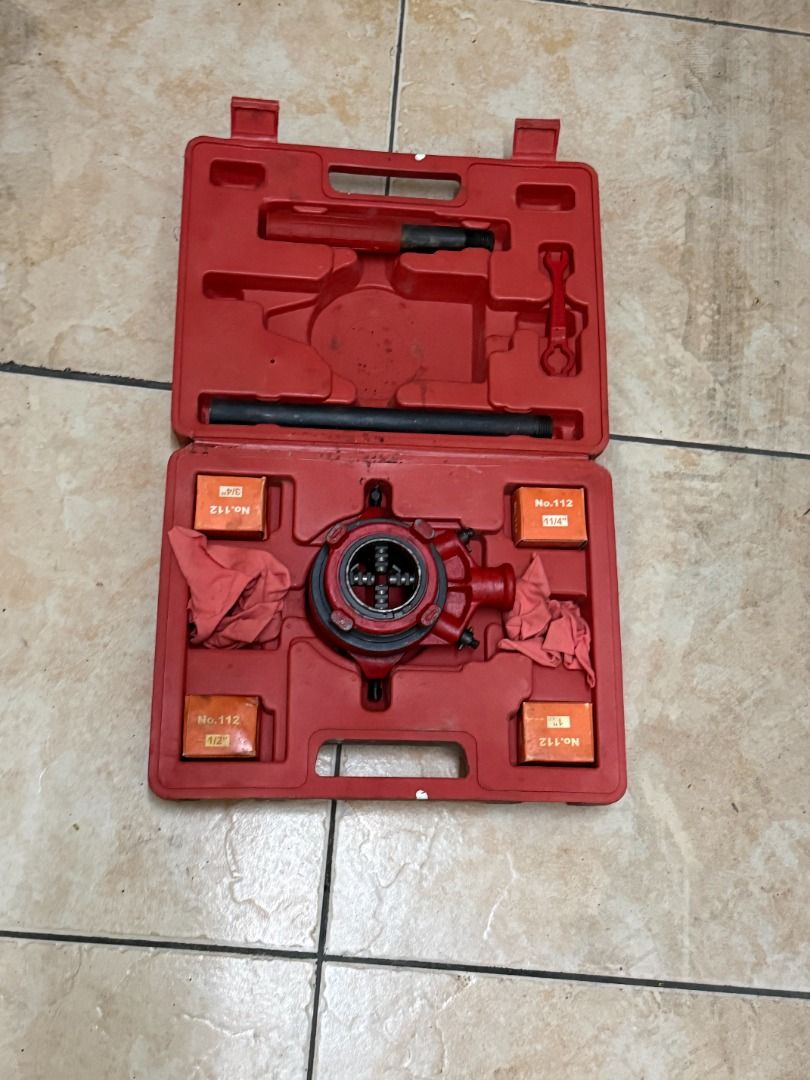 Pipe Threader (Category: Construction Tools & Equipment) located in Quezon City. Submitted by goldenwolf.1dbda9 (Listing ID 1464030731, Image 1). Description: For Sale Pipe Threader Size ½” ¾” 1” 1 ¼” Used Once. As Is Where Is Pickup at Mandaluyong City. Php1000 Call/Text 0917 5263789 .