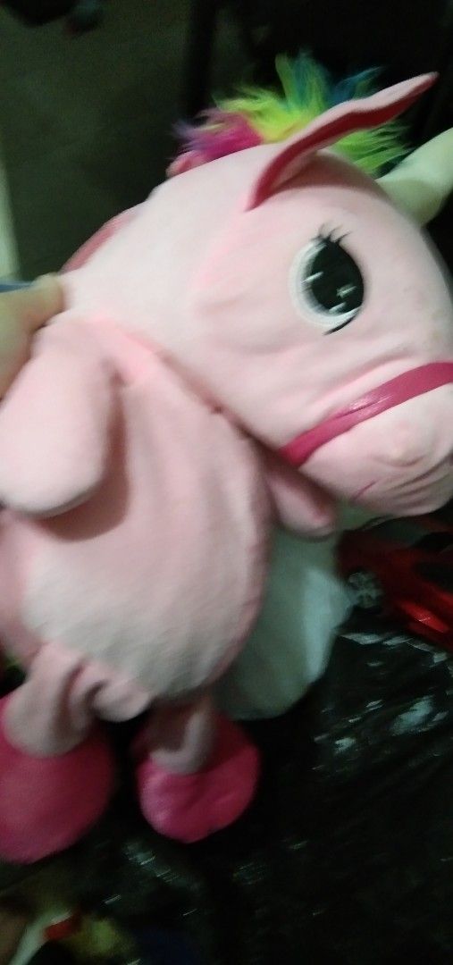 Plush unicorn backpack plush (Category: Other Merchandise) located in Quezon City. Submitted by eidorableshop (Listing ID 1464032100, Image 1). Description: .