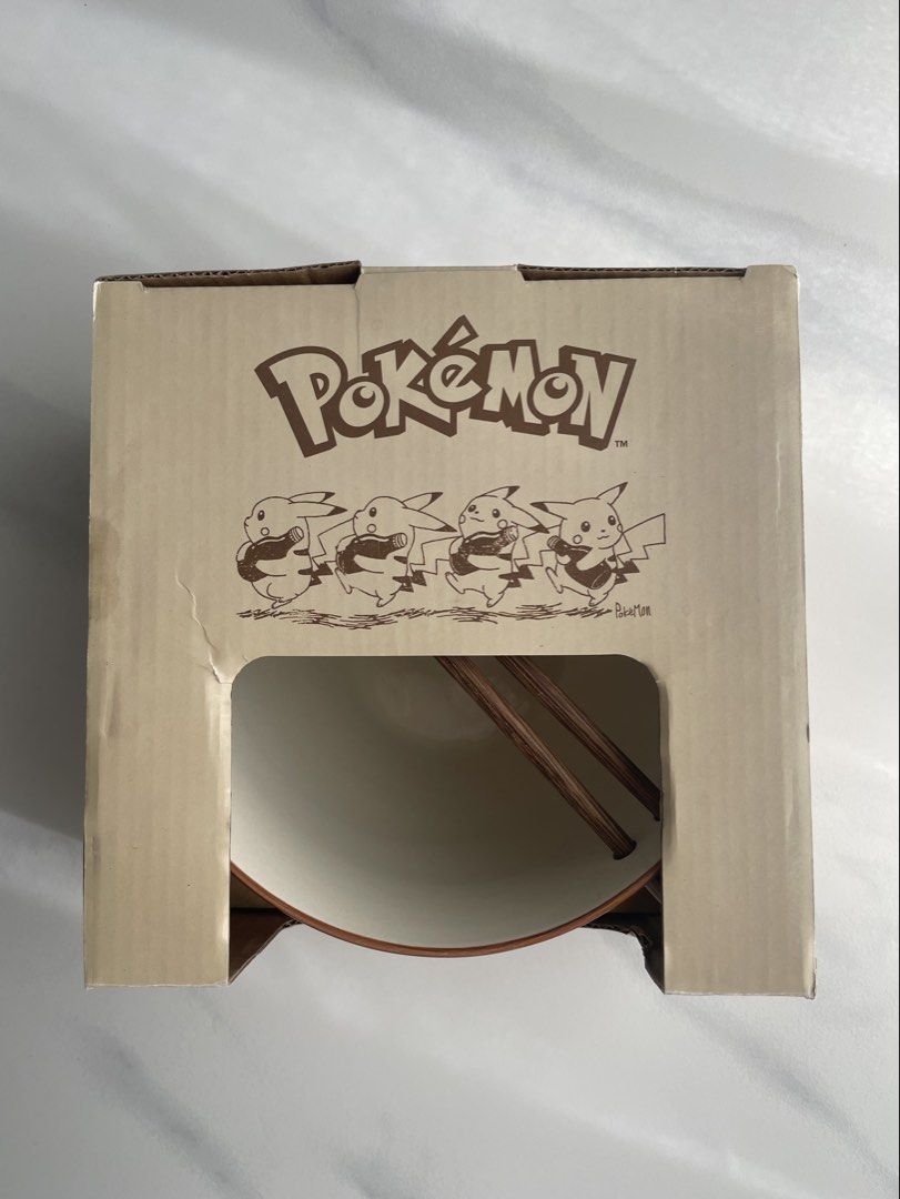 Pokemon Ceramic Bowl with Chopsticks Set (Category: Dinnerware & Cutlery) located in Floridablanca. Submitted by gwnethmercado (Listing ID 1463961312, Image 1). Description: -Price: ₱1,100 (Slightly negotiable for fast buyers) ✨ Original Price: $28 (Approx. ₱1,750 + international retail value) -100% Brand New and Unused (comes in its original intact packaging box) - Adorable ceramic bowl featuring a fun Pikachu design. - Perfect size for ramen, u