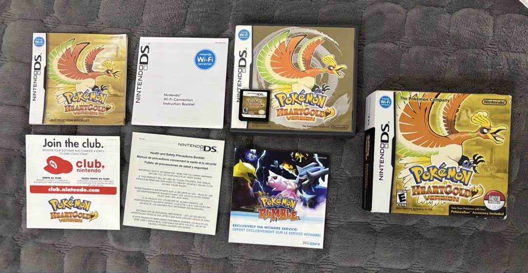 Pokemon HeartGold Nintendo DS (Category: Nintendo) located in Calbayog City. Submitted by emaniswell (Listing ID 1463949247, Image 1). Description: - Authentic Pokemon HeartGold Version for Nintendo DS - Complete inserts and big box (no insert and pokewalker) .