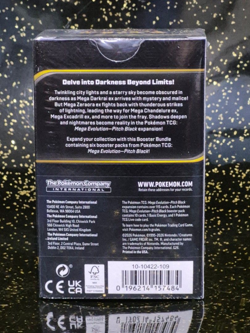 Pokemon Mega Evolution Pitch Black Booster Bundle (Category: Card Boxes & Cases) located in Pasay City. Submitted by borgy.man (Listing ID 1464127788, Image 2). Description: ***Available while posted*** For Sale Only Brand New Sealed Pasay loc Meet up LRT/MRT Stations Shipping/Same Day Delivery at buyer's expense No COD Payment BPI Bank Transfer only.