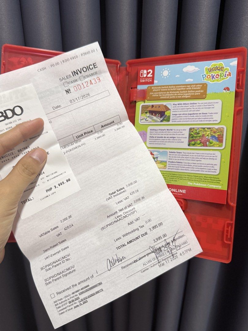 Pokemon Poképia Nintendo Switch Game Card (Category: Nintendo) located in Quezon City. Submitted by choomichob (Listing ID 1463743951, Image 3). Description: Bought for ₽3995 With receipt from data blitz Tried only! Good as new! Meet up at rob magnolia.