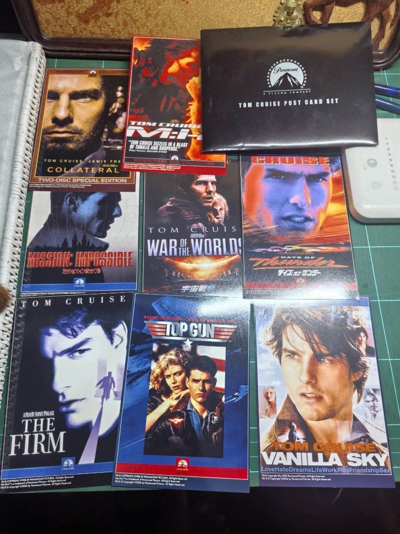 Postcard - Tom Cruise Postcard Set 8 Postcards. (Category: Other Stationery & Craft) located in Cebu City. Submitted by dudes_villanueva (Listing ID 1463955129, Image 1). Description: Postcard - Tom Cruise Postcard Set 8 Postcards. Good as New.