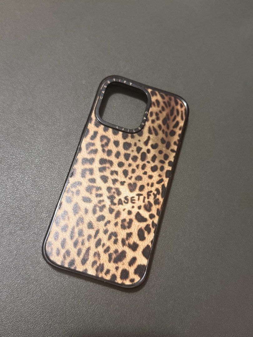 Preloved Casetify Impact Case iPhone 16 Pro Max (Category: Cases & Sleeves) located in Mabalacat. Submitted by jenjencarambas (Listing ID 1464033005, Image 2). Description: Brand: Casetify Model: Impact Case Feature: MagSafe Compatible Compatibility: iPhone 16 Pro Max Color: Stylish leopard print design - Bought from Singapore - Good condition MOP: BPI, Maya, and GCash Delivery: J&T or meetup at SM Clark Pampanga.