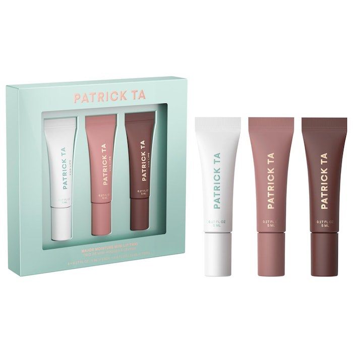 [PRE-ORDER] Patrick Ta Mini Major Moisture Lip Balm Trio (Category: Makeup) located in Quezon City. Submitted by everythingessential.ph (Listing ID 1463941880, Image 1). Description: .