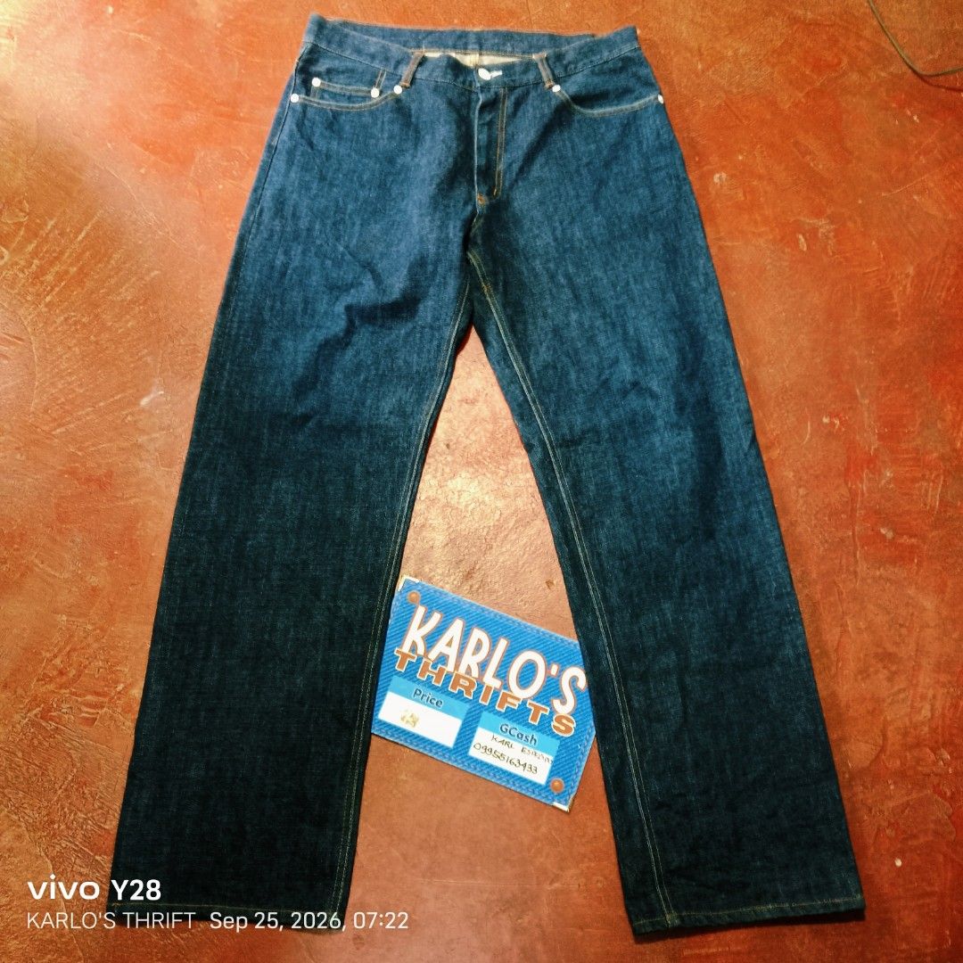 PROVIDER SELVEDGE DENIM PANTS (Category: Jeans) located in Davao. Submitted by karlosthriftshop (Listing ID 1463944990, Image 2). Description: ₱890+SF PROVIDER INDIGO SELVEDGE DENIM PANTS SELECTED FROM JAPAN BALE BAGGY FIT NON-STRETCH ACTUAL MEASUREMENT PLEASE CHECK ATTACHED PHOTOS USED,IN EXCELLENT CONDITION. ISSUE: ALTERED LENGTH X COD/COP PAYMENT 1ST MOP:GCASH.