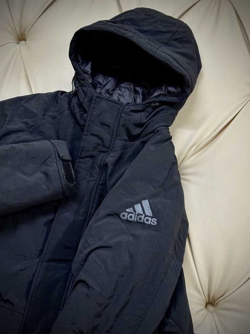 Puffer Jacket Adidas Hooded Winter Jacket (Category: Coats, Jackets and Outerwear) located in Quezon City. Submitted by bad.boy.bale (Listing ID 1464089317, Image 3). Description: Length: 34 inches Width: 23 Size: L to XXL.