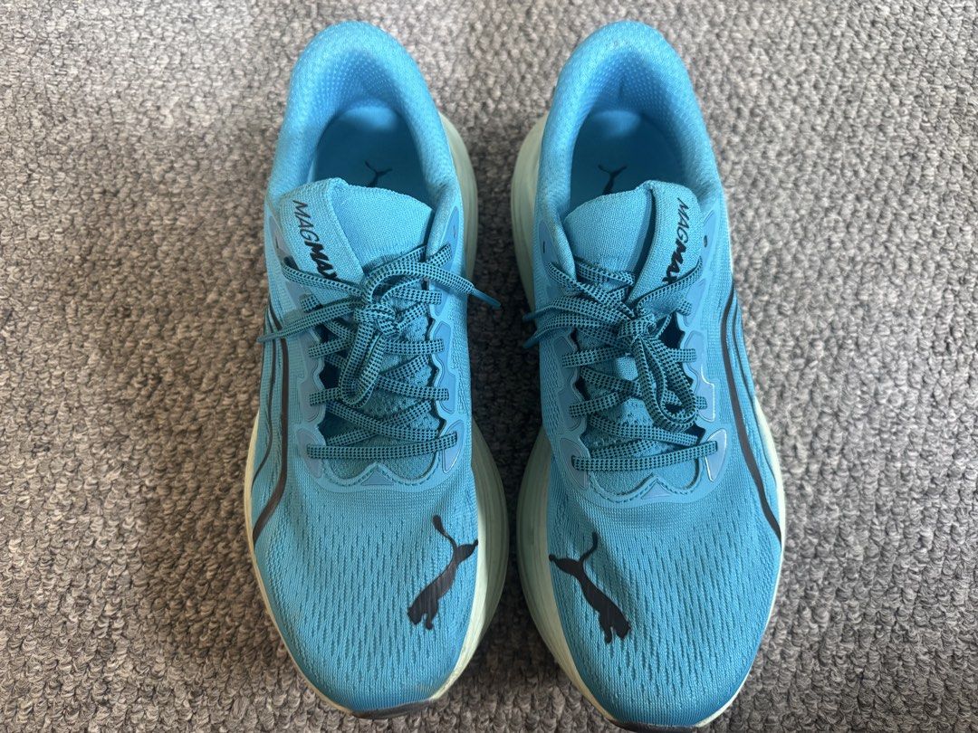 Puma MagMax Nitro (Category: Sneakers) located in Cotabato. Submitted by navs88 (Listing ID 1463984258, Image 3). Description: For sale Puma MagMax Nitro Best for easy and long runs (sarap itakbo) Mint Melt colorway ~100km mileage ₱5.5k only .