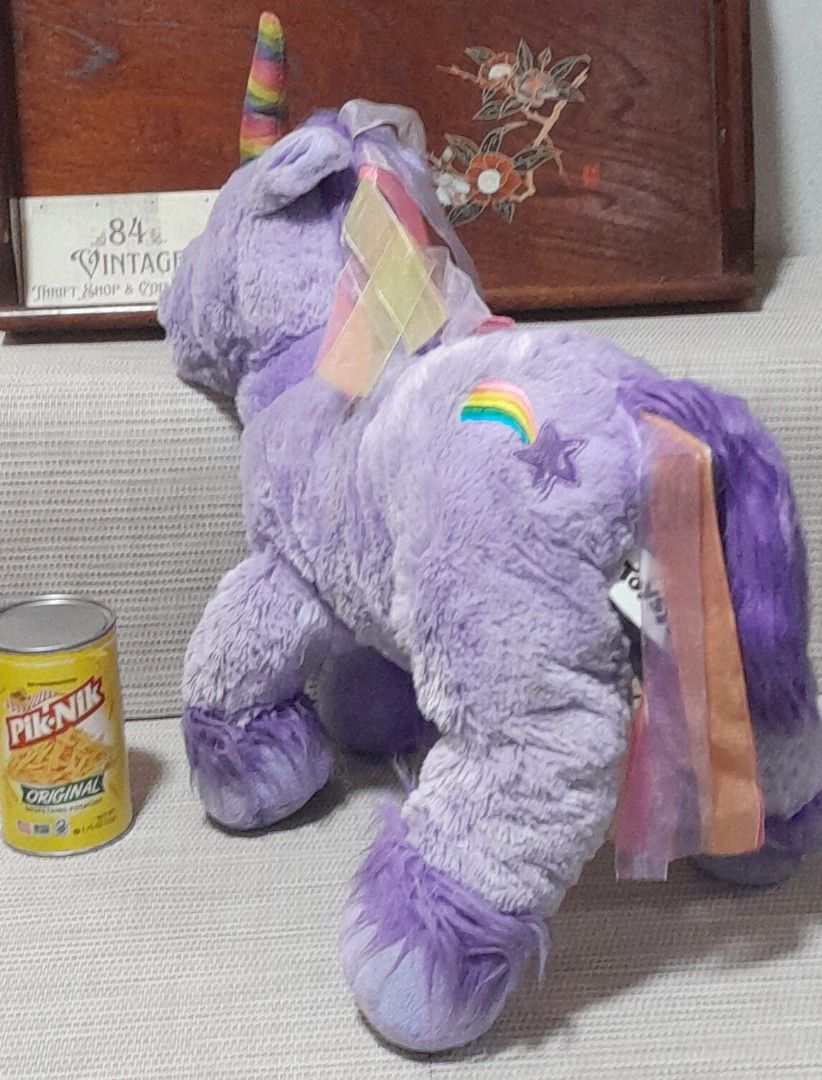 Purple Unicorn Plush (Category: Infant Playtime) located in Las Pinas. Submitted by 84vintage (Listing ID 1463965775, Image 2). Description: As Is Where Is Only. Actual photos posted. Please examine them carefully as they are part of the description. --📌 MUST READ Before Dealing with us 📌-- ⚠️Price is posted. No lowballs please. ⚠️Vintage items are only sold As Is Where Is. If you want new items without any flaws, you can buy at the mall. Pleas