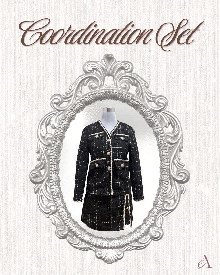Quality Tweed Blazer (Category: Sets or Coordinates) located in Manila. Submitted by amorelle.closet (Listing ID 1463978544, Image 1). Description: PART 7 ✨ Code: 111 - Mine Price : 859 Lock Price : 959 (Please read!) NEW MINERS: Please send your complete details before we acknowledge your comment. No order form = Your comment will be considered invalid. IMPORTANT REMINDERS FOR BUYERS: — Comment MINE + CODE | LOCK + CODE. — Code, Sizes and Prices