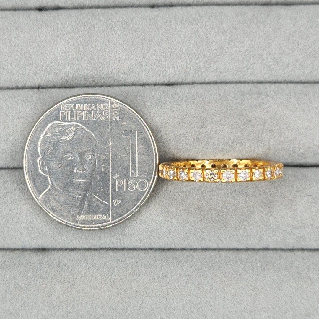 R175• Eternity Diamond Ring 2.4 grams (Category: Rings) located in Las Pinas. Submitted by yandijueri (Listing ID 1463944391, Image 2). Description: Subasta/Preloved. Pawnable R175• Eternity Diamond Ring 14k YG, 2.4 grams approx 26 natural diamonds, 0.80 tcw Ring Size 5.5 PHP 22,000 Want proof of transactions? Visit our FB Page and IG account: @yandijueri.
