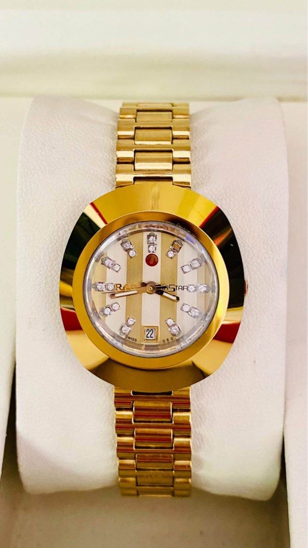 Rado Diastar Automatic Watch (Category: Women's Watches) located in Manila. Submitted by annafinds (Listing ID 1464060578, Image 1). Description: ₱41,000 Auth Rado Diastar Automatic Watch for Ladies -28mm Case Size -Sapphire Glass -Swiss Made -Stainless Steel -Automatic Movement -Small to Large Wrist Size -With Provided Box -In Excellent Condition 📌Disclaimer:📌 I Claim to be a Legit Watch Reseller. All Products, Names, Brands, and Logos are own
