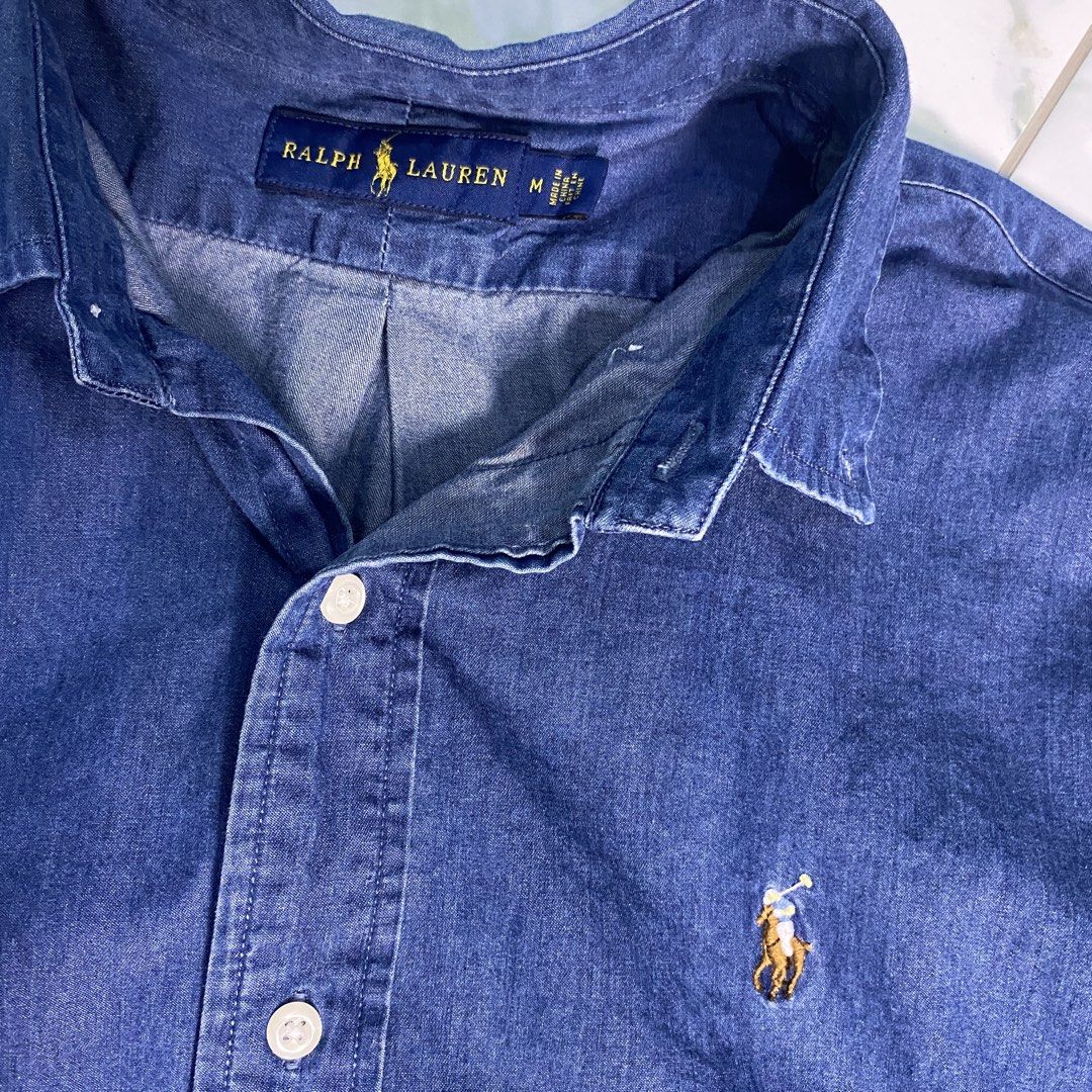 Ralph lauren (Category: Luxury Apparel) located in Digos. Submitted by thriftnigoy (Listing ID 1464012406, Image 2). Description: RALPH LAUREN PM📥 Dimes: inches Width 21 length:29 Best fit medium - Excellent condition - color rate 9.9 - no issue.