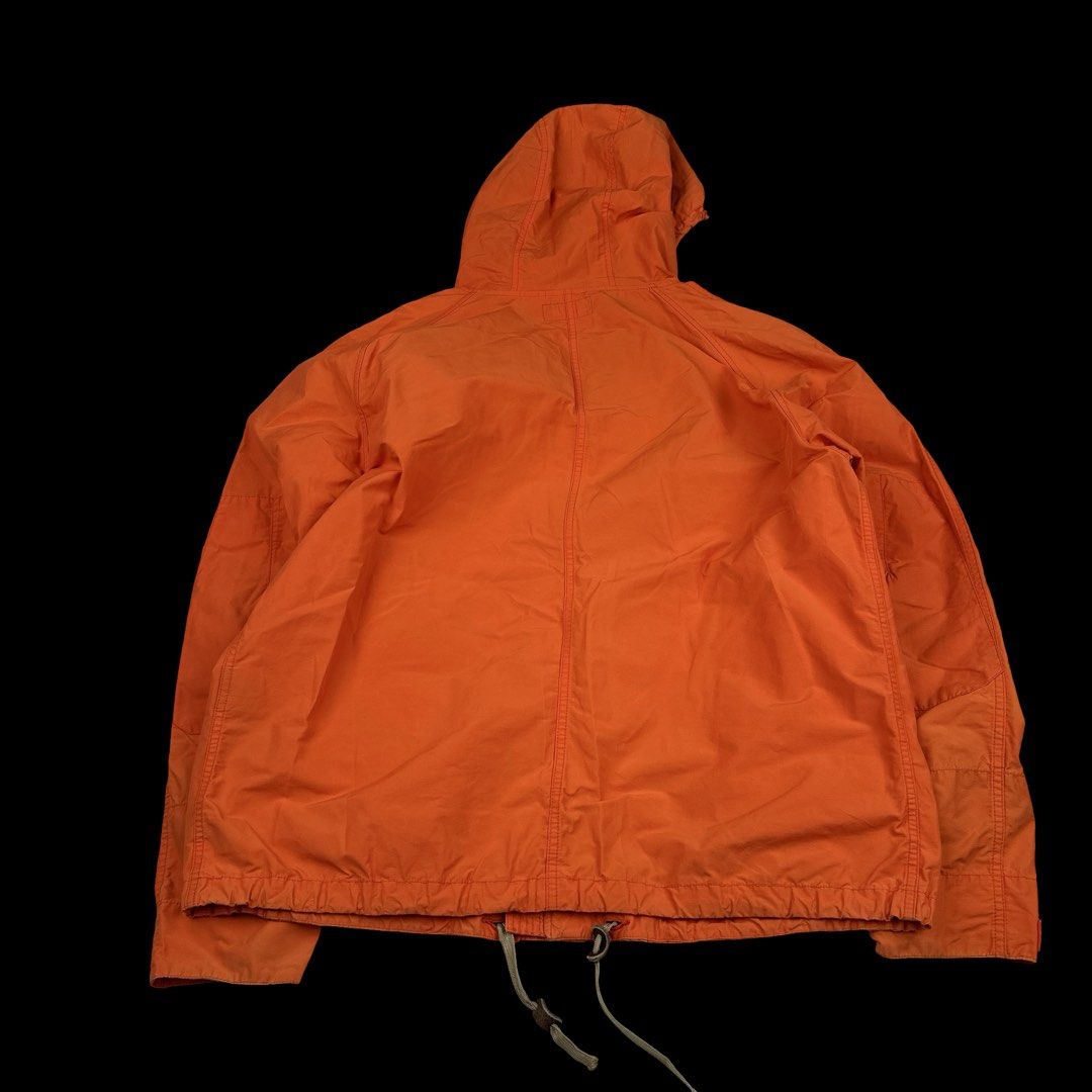 Ralph Lauren Orange Nylon Buttoned Jacket (Category: Coats, Jackets and Outerwear) located in Baler. Submitted by salvie.moon (Listing ID 1464053107, Image 2). Description: Thick Nylon Heavy Metal Zip Buttoned Fastenings Embroidered Ralph Lauren Polo Size : 3XB big Width: 31 Length: 31 Condition : In good condition, some light marks .