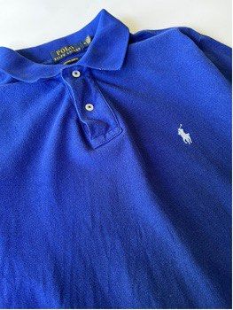 Ralph Lauren Royal Blue (Category: Formal Shirts) located in Davao. Submitted by threepete (Listing ID 1464103822, Image 3). Description: Size M on tag 21x27 9/10 Color rate slightly nego.