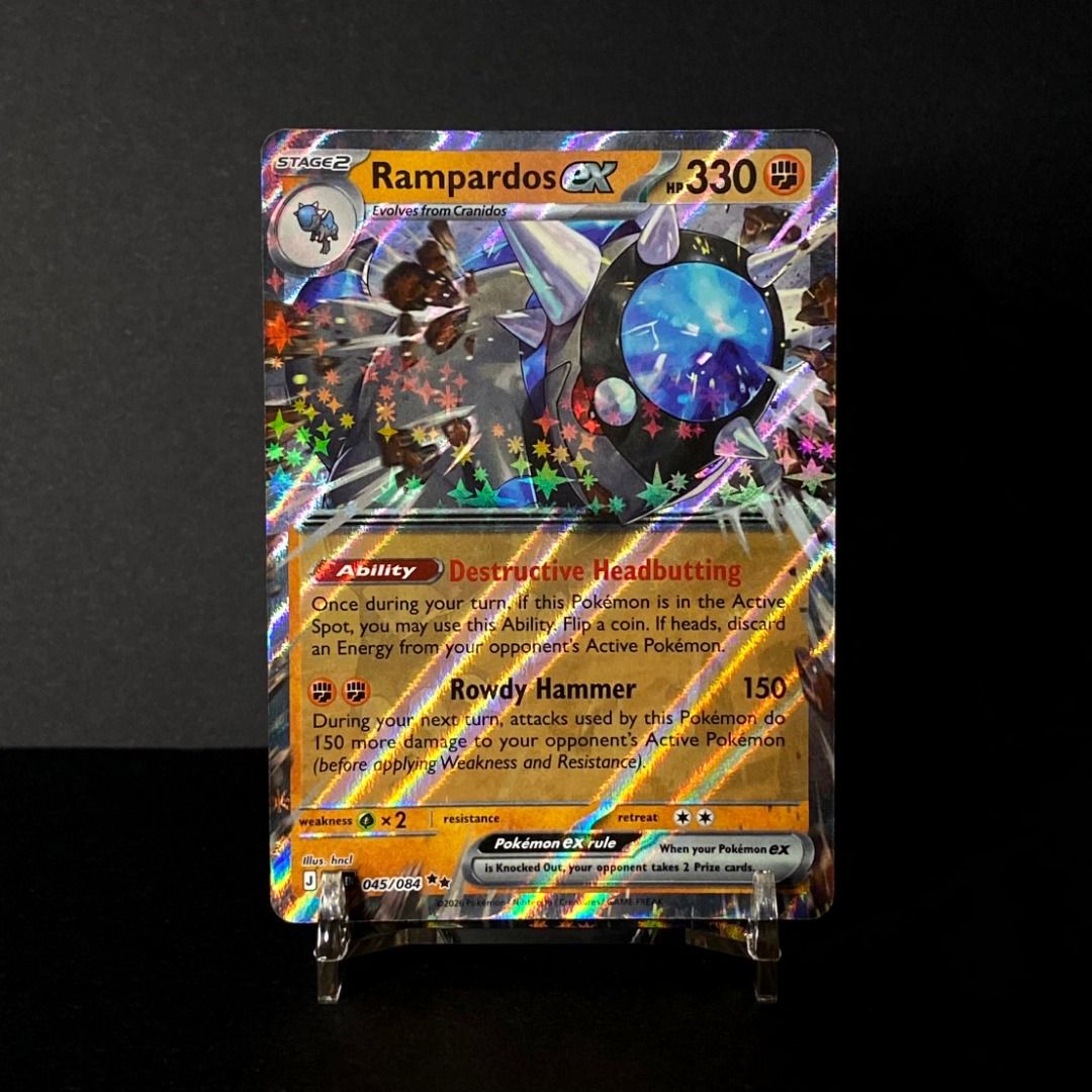 Rampardos EX 045/084 RR (Category: Raw Singles) located in Pasig City. Submitted by precycled_ (Listing ID 1464019114, Image 1). Description: ‼️BUY AT YOUR OWN RISK ❗Payment First Basis 📌Be 100% SURE before submitting the form 📌1 DAY Reservation ONLY! ❌No Pick-up / No Meet up ❌No RETURN / EXCHANGE ❌No RUSH ❌No CANCELLATIONS ❌Don't BUY our products if you are flaw conscious ⚠️Seller is NOT liable for any damage or loss during transit in all cour