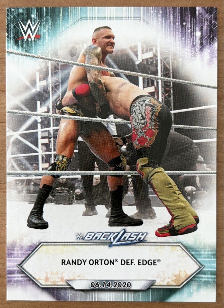 Randy Orton | WWE Cards ~ Topps '21 (89) (Category: Raw Singles) located in Makati City. Submitted by cardlab (Listing ID 1464079223, Image 1). Description: Items are 💯 authentic/original/legit. About The Card: • 2021 Topps • Card No. 89 FOR: • Cards ₱99 and below with Card Sleeves • Cards ₱100 and up with Used Toploader • ₱10 for Bnew Tops Packaging (If Shipping): ✔️ Plastic cover ✔️ Cardboard ✔️ Bubble wrap NOTE: • Cards are raw • Cards may ha
