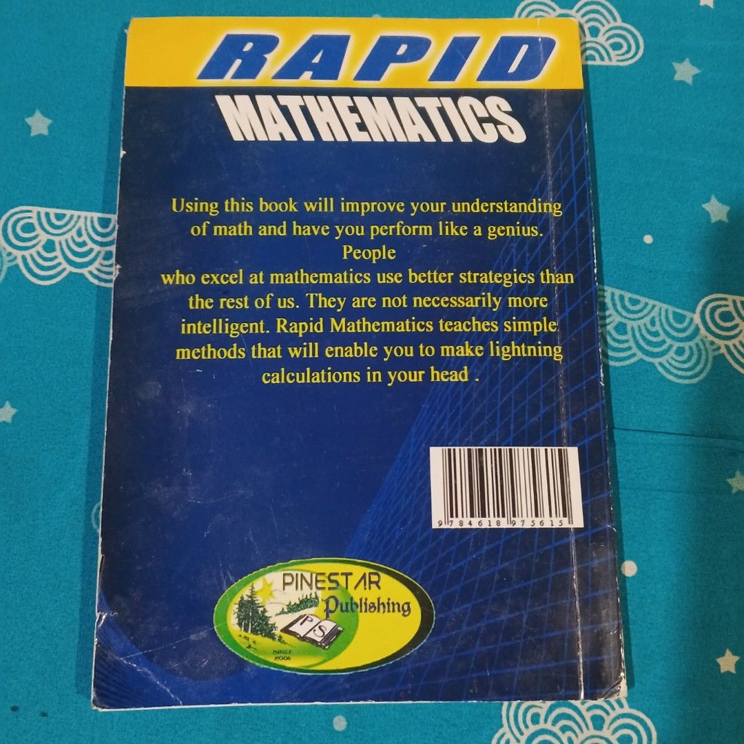 Rapid Mathematics book (Category: Announcements) located in Candaba. Submitted by ZaiSa14 (Listing ID 1464023815, Image 2). Description: PRELOVED cy pero d nmn nagamit Ng anak ko walang sulat pero medyo slightly faded as you can see in photo.