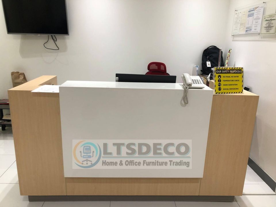 RECEPTION TABLE OFFICE FURNITURE OFFICE PARTITION (Category: Office Furniture & Fixtures) located in Quezon City. Submitted by shane.41412f (Listing ID 1463997884, Image 1). Description: " PRICE MAY VARY DEPENDING ON SIZE, MATERIAL, AND CUSTOMIZATION. " --PRICE IS POSTING PURPOSES ONLY!! ✅ INQUIRE NOW! Hi! Are you looking for MODULAR WORKSTATION OFFICE PARTITION, ACCORDION WALL AND DOOR PARTITION, TOILET/URINAL PARTITION and OFFICE FURNITURE SUPP