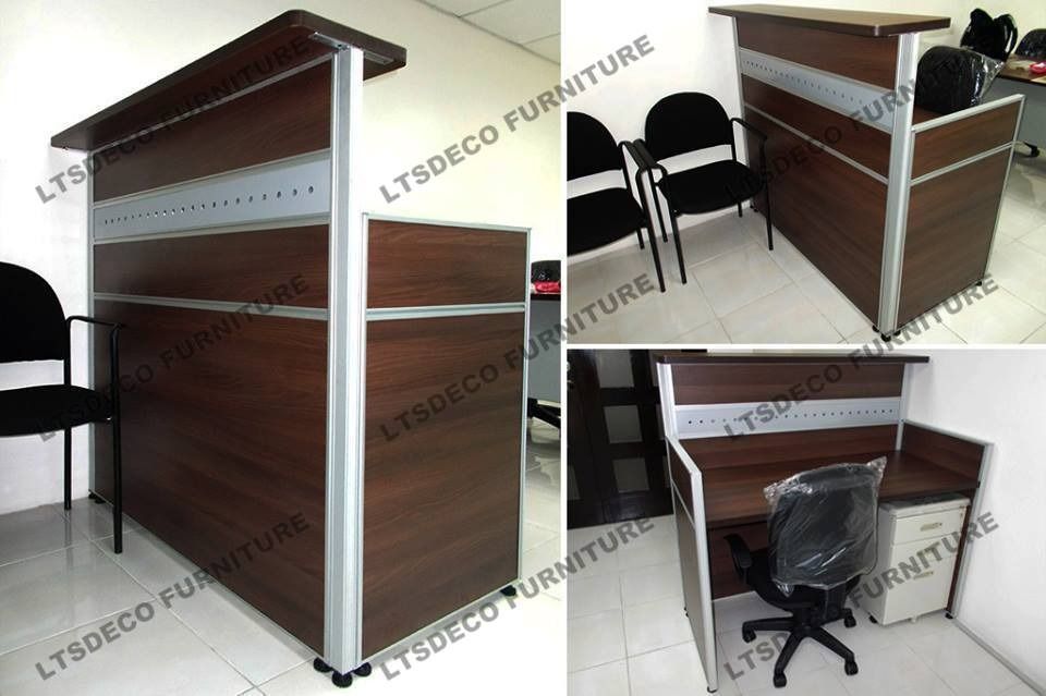 RECEPTION TABLE OFFICE FURNITURE OFFICE PARTITION (Category: Office Furniture & Fixtures) located in Caloocan City. Submitted by juliemaeto20923 (Listing ID 1464012110, Image 1). Description: " PRICE MAY VARY DEPENDING ON SIZE, MATERIAL, AND CUSTOMIZATION. " --PRICE IS POSTING PURPOSES ONLY!! ✅ INQUIRE NOW! Hi! Are you looking for MODULAR WORKSTATION OFFICE PARTITION, ACCORDION WALL AND DOOR PARTITION, TOILET/URINAL PARTITION and OFFICE FURNITURE