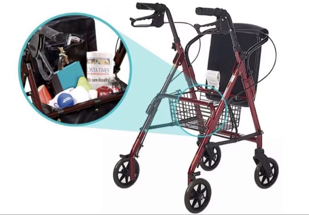 Hospital bed and Red 4-Wheel Walker (Category: Wheelchairs) located in Quezon City. Submitted by lalizza10 (Listing ID 1463969097, Image 2). Description: Barely used and in good condition - Hospital Bed - Walker with Seat & Brakes P11,500 (Negotiable) * Mode of Payment: Online payment, Cash • Delivery: Lalamove or LBC (shipping/ delivery fee shouldered by buyer), or Pick up • Location: Sabang, Dasmariñas Cavite 1 PM me for more details, photos!.
