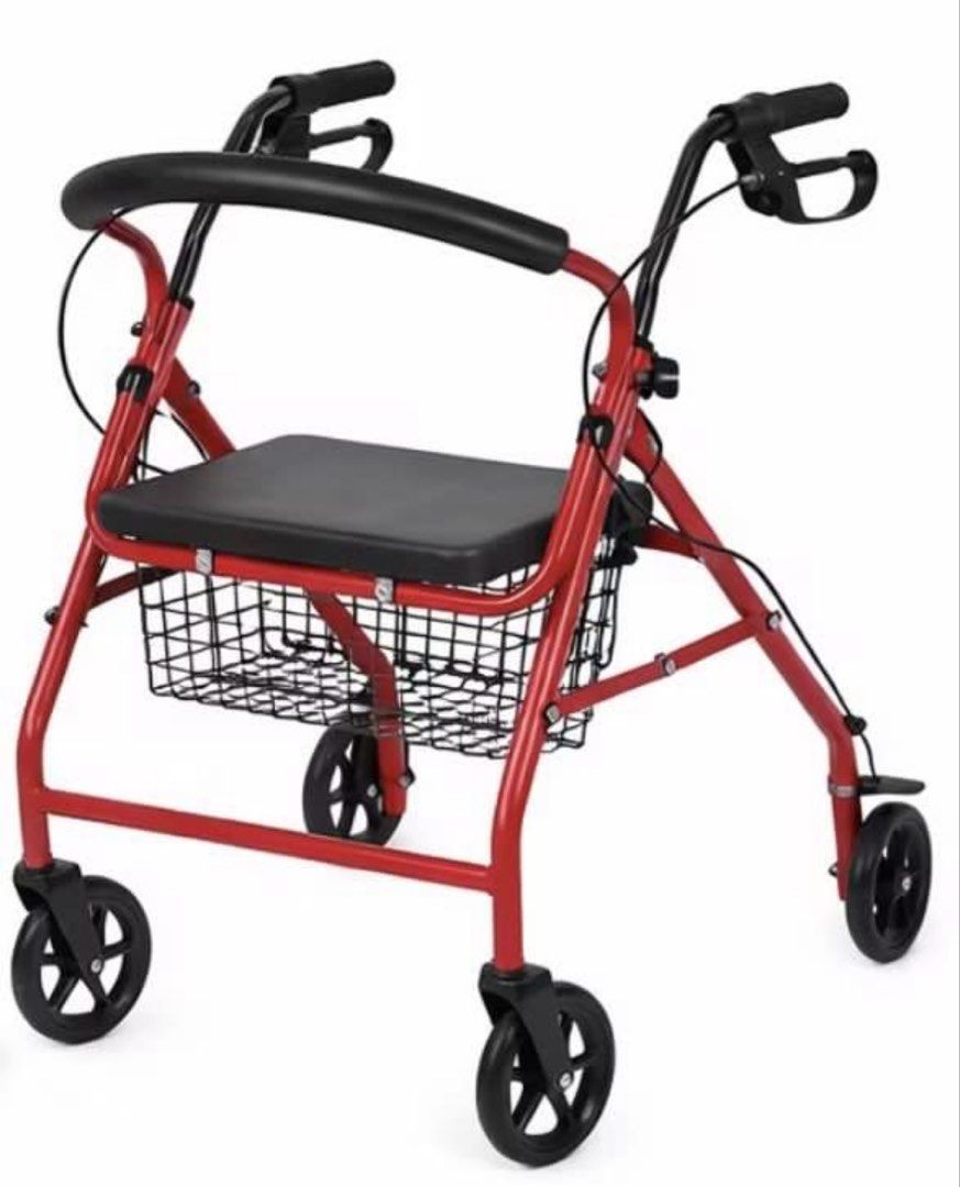 Hospital bed and Red 4-Wheel Walker (Category: Wheelchairs) located in Quezon City. Submitted by lalizza10 (Listing ID 1463969097, Image 1). Description: Barely used and in good condition - Hospital Bed - Walker with Seat & Brakes P11,500 (Negotiable) * Mode of Payment: Online payment, Cash • Delivery: Lalamove or LBC (shipping/ delivery fee shouldered by buyer), or Pick up • Location: Sabang, Dasmariñas Cavite 1 PM me for more details, photos!.