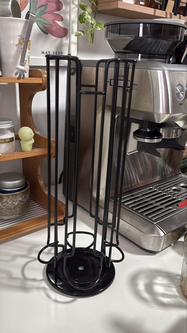 Rotating Coffee Pod Holder 2pcs (Category: Coffee Machines & Makers) located in Manila. Submitted by shopwithsjc (Listing ID 1463954587, Image 2). Description: - Sturdy black metal construction - Rotating design for easy access - Holds a large number of coffee pods - Keeps your coffee station organized - Compact size fits nicely on countertops.