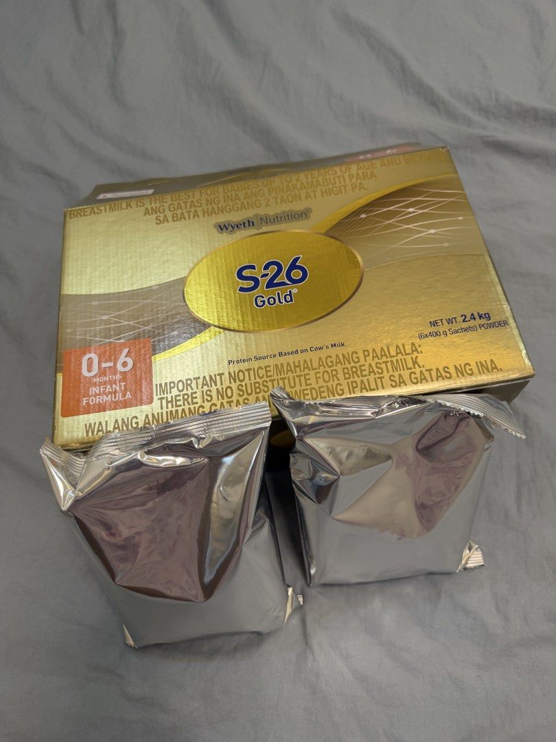 S-26 Gold 0-6 Months Infant Formula (Category: Breastfeeding & Bottle Feeding) located in Caloocan City. Submitted by lucky.hera_ (Listing ID 1462904134, Image 2). Description: - S-26 Gold Infant Formula - For babies 0-6 months old -400g - 900 each pack 2 pack nlng natira sa box RFS : need magpalit to s26 comfortis .