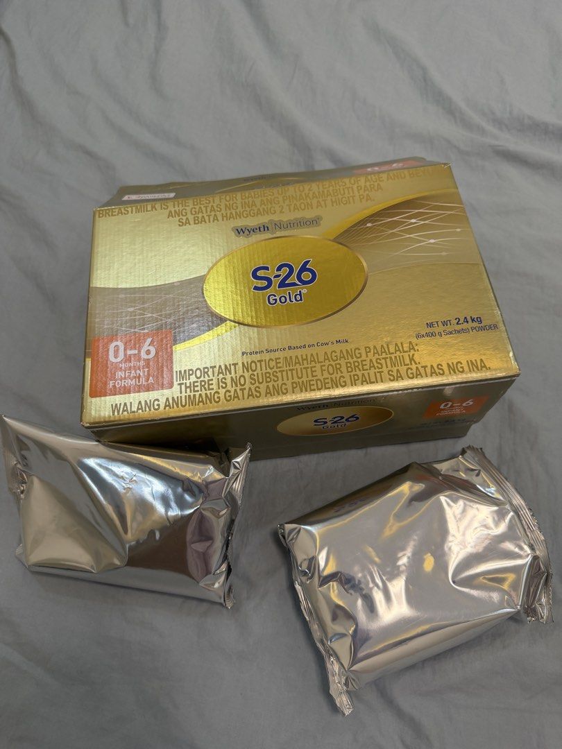 S-26 Gold 0-6 Months Infant Formula (Category: Breastfeeding & Bottle Feeding) located in Caloocan City. Submitted by lucky.hera_ (Listing ID 1462904134, Image 3). Description: - S-26 Gold Infant Formula - For babies 0-6 months old -400g - 900 each pack 2 pack nlng natira sa box RFS : need magpalit to s26 comfortis .