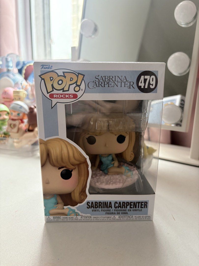 SABRINA CARPENTER FUNKO POP (Category: Figurines & Statues) located in Manila. Submitted by willowsbags (Listing ID 1463941861, Image 1). Description: - price is still nego! - in good condition, never been taken out of the box - no flaws - 10/10 rfs: dupe copy mop: bank / gcash mod: lalamove .
