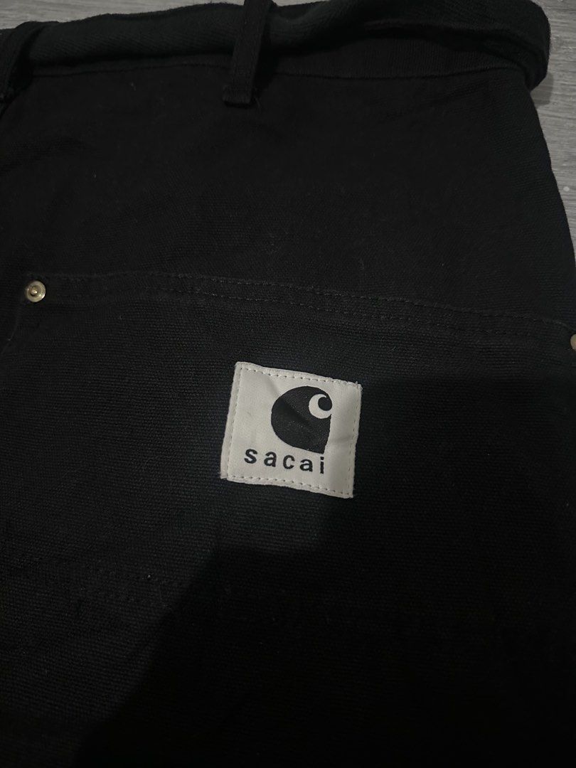 sacai x carhartt double knee (Category: Shorts) located in Digos. Submitted by ken18_hawk (Listing ID 1464049575, Image 3). Description: Sacai X Carhartt double knee 32x20 no issues good condition excellent condition color rate 10/10 .