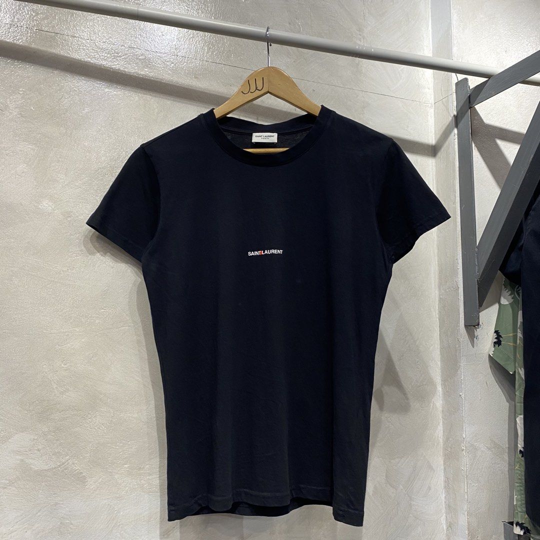 Saint Laurent Paris Shirt (Category: Luxury Apparel) located in Quezon City. Submitted by rebirthalley (Listing ID 1463998009, Image 2). Description: Width-18 Length-24.5 Sleeve-6.5 Shoulder-16 Hem-17.5 Excellent Condition No flaws.