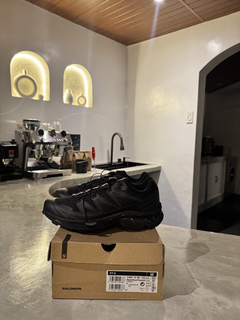Salomon XT-6 Black Phantom (Category: Sneakers) located in Manila. Submitted by thevintage90_sretro. (Listing ID 1464059944, Image 2). Description: Declutter sale! Salomon XT-6 Black Phantom size 10 complete with og box good condition Retail price: 12,990 Selling for: 8,499 only for faster transaction pls vber 09 28 440 11 61 thanks.