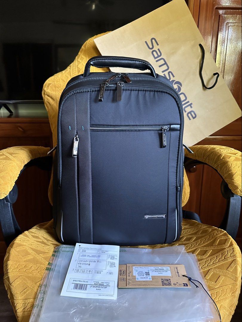 Samsonite Spectrolite 3.0 Laptop Backpack 15.6" (Category: Backpacks) located in Bangar. Submitted by zel_things (Listing ID 1463990200, Image 1). Description: Bought last January 22, 2026 from Samsonite Glorietta. Orig price was ₱20,550. Unisex Nagamit lang po from January 23 to May 14 during RTO sa work, 8 days per month only. Resigned and last day ko na din po noong May 30 kaya hindi na po magagamit. In very good condition at super kinis. With