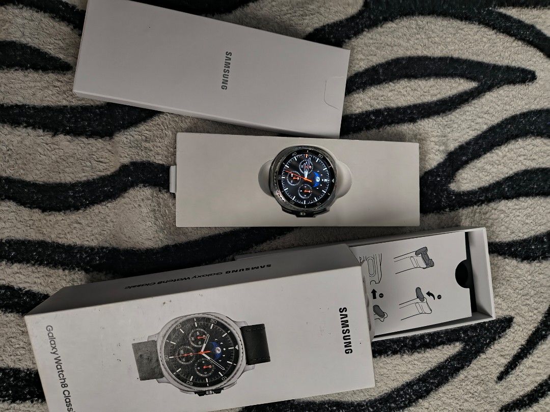 Samsung Galaxy Watch 8 Classic (Category: Wearables & Smart Watches) located in Pasig City. Submitted by elijamf (Listing ID 1463952642, Image 1). Description: - Samsung Galaxy Watch 8 Classic - Color: Black - Condition: Excellent, like new - Includes original box Location: Pasig Meetup: One Ayala After work Mon to Thurs 12PM.