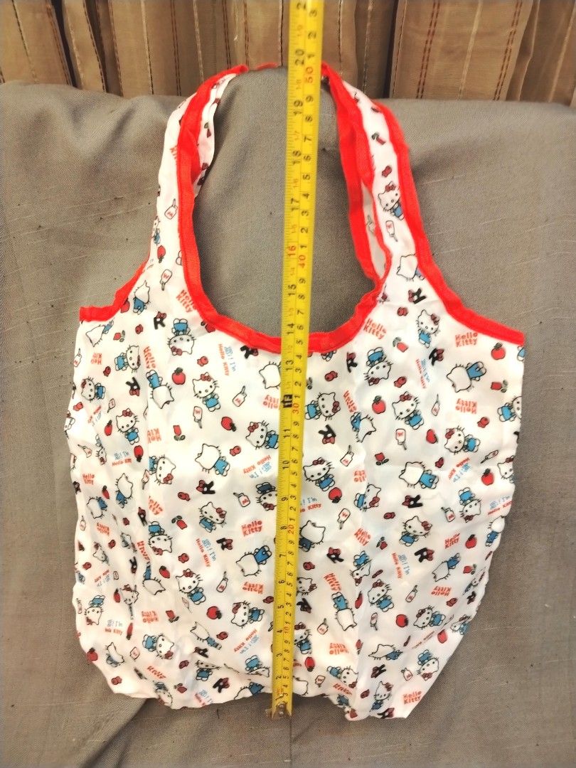 Sanrio Hello Kitty Foldable Reusable Tote Bag with Pouch Case (Category: Tote Bags) located in San Fernando. Submitted by jpmarketplace2023 (Listing ID 1464087550, Image 3). Description: 💚 All items are authentic from Japan. 💛 MOP: GCash (❌️ GCash Protect) 🩵 MOD: LBC only (❌️ S. Checkout, COD, COP) 💙 Meet-up: Vista Mall, San Fernando, Pampanga 💜 All items are on-hand. 🧡 First to pay gets the item first. ❤️ Breakable items are packed with ca