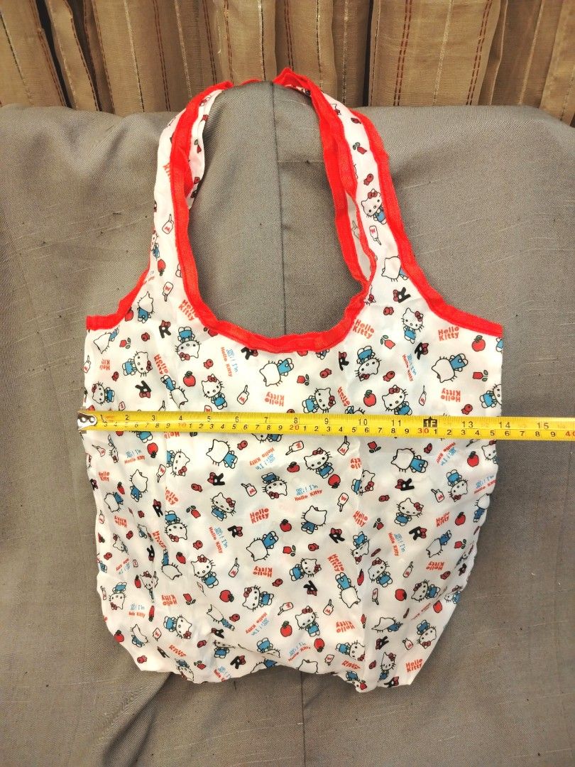 Sanrio Hello Kitty Foldable Reusable Tote Bag with Pouch Case (Category: Tote Bags) located in San Fernando. Submitted by jpmarketplace2023 (Listing ID 1464087550, Image 2). Description: 💚 All items are authentic from Japan. 💛 MOP: GCash (❌️ GCash Protect) 🩵 MOD: LBC only (❌️ S. Checkout, COD, COP) 💙 Meet-up: Vista Mall, San Fernando, Pampanga 💜 All items are on-hand. 🧡 First to pay gets the item first. ❤️ Breakable items are packed with ca