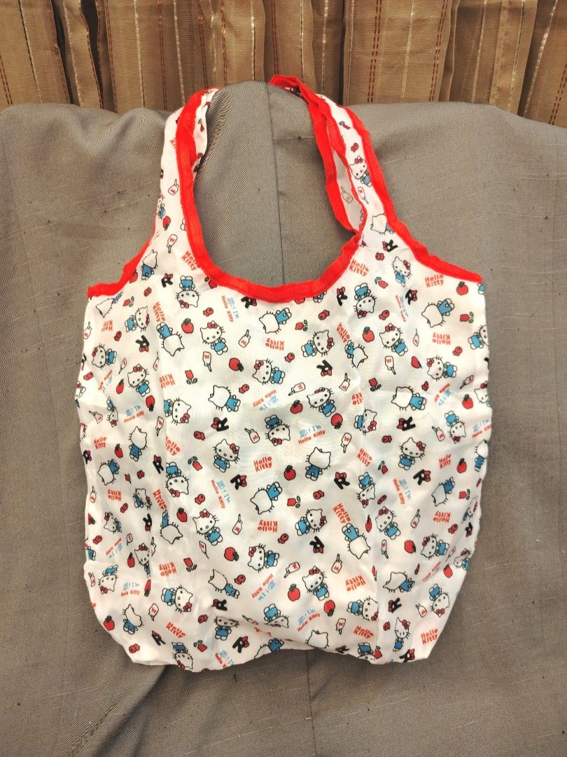 Sanrio Hello Kitty Foldable Reusable Tote Bag with Pouch Case (Category: Tote Bags) located in San Fernando. Submitted by jpmarketplace2023 (Listing ID 1464087550, Image 1). Description: 💚 All items are authentic from Japan. 💛 MOP: GCash (❌️ GCash Protect) 🩵 MOD: LBC only (❌️ S. Checkout, COD, COP) 💙 Meet-up: Vista Mall, San Fernando, Pampanga 💜 All items are on-hand. 🧡 First to pay gets the item first. ❤️ Breakable items are packed with ca