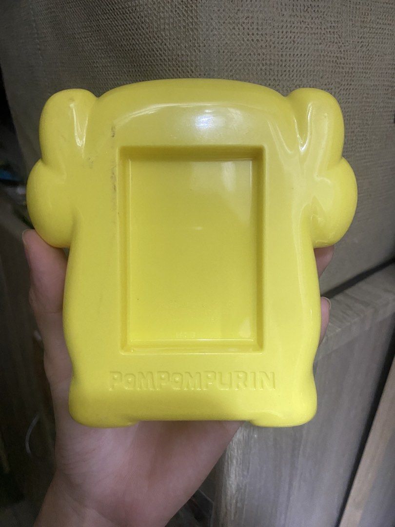 Sanrio Pompompurin Yellow Container Holder (Category: Character Goods) located in Manila. Submitted by faerikhae (Listing ID 1464090846, Image 3). Description: .
