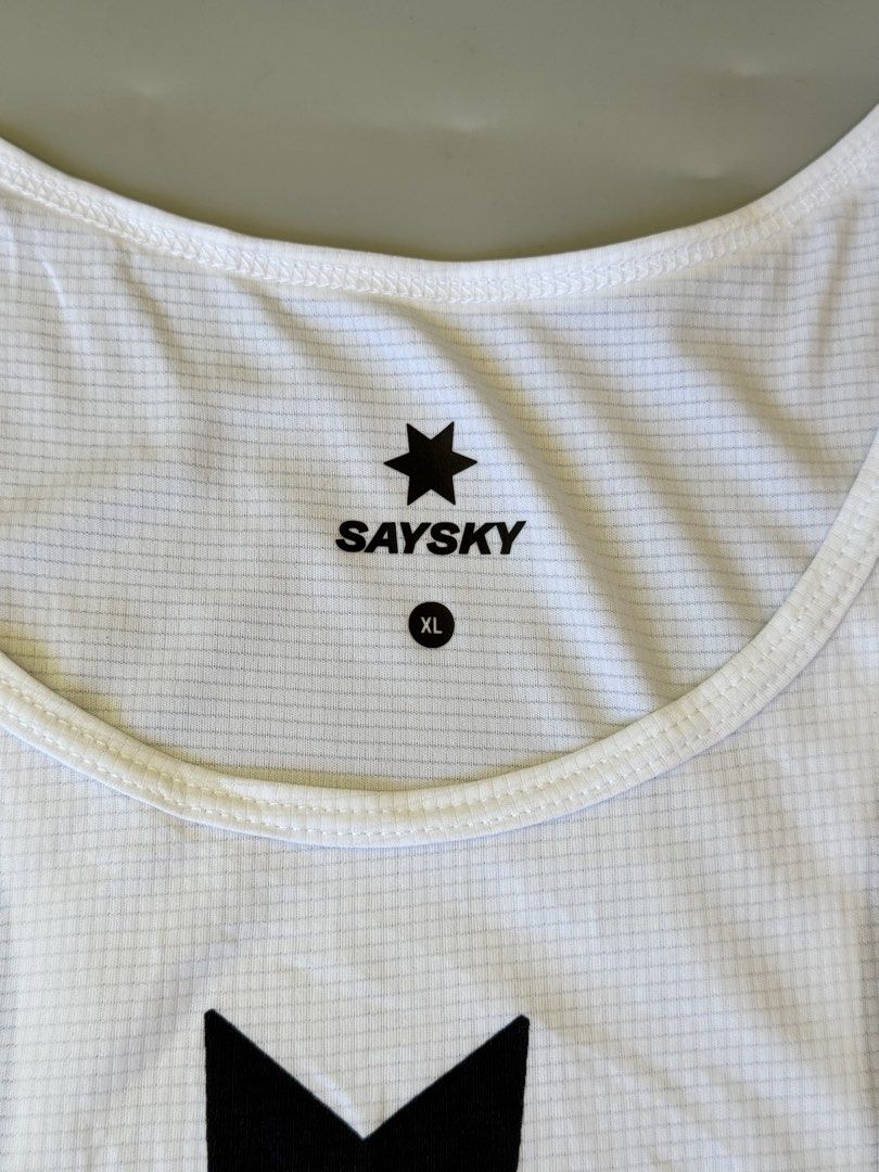 SAYSKY MEN’S FLOW LOGO SINGLET (Category: Activewear) located in Legazpi City. Submitted by mr.leonardo (Listing ID 1464041304, Image 3). Description: 📍SAYSKY MEN’S FLOW LOGO SINGLET DIMES - 20x29 SIZE XL ON TAG EXCELLENT CONDITION 780 PESOS PLUS SF 💸 (FIRM) (SEE PICS FOR DETAILS) 📦OPEN FOR SHIPPING NATIONWIDE LOCATION: LEGAZPI ALBAY BICOL📍.