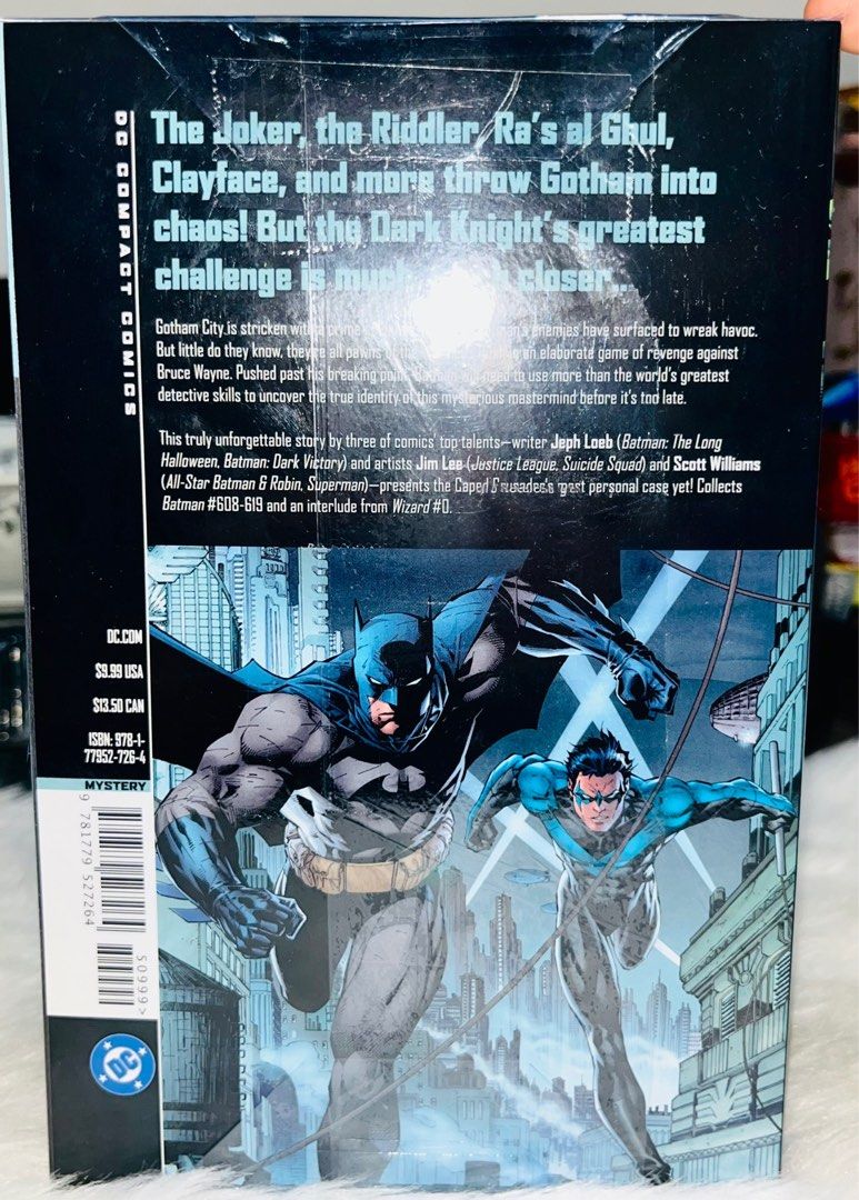 Sealed & Brandnew Batman Hush Compact Comic (Category: Comics & Manga) located in Cavite. Submitted by mqaelaa (Listing ID 1464050473, Image 2). Description: Batman Hush Compact Comic ⭐️SEALED AND BRAND NEW 🌟AUTHENTIC Shipping via J&T/ GGx/ Lalamove Pm if interested!.