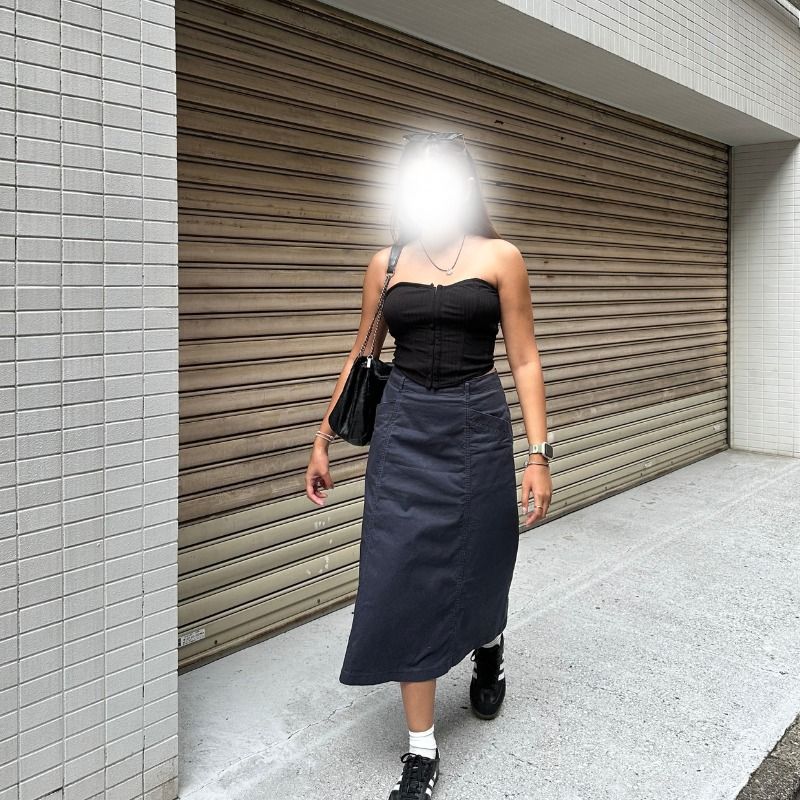 SHEIN Black Corset Top with Hook and Eye Closure (Category: Sleeveless) located in Manila. Submitted by dndclothing (Listing ID 1463972212, Image 1). Description: ⊹ SHEIN black ribbed corset top ⊹ front hook and eye closure ⊹ size S on tag but im usually an M wc makes it more fitted ⊹ used to be my fave going out top lol.